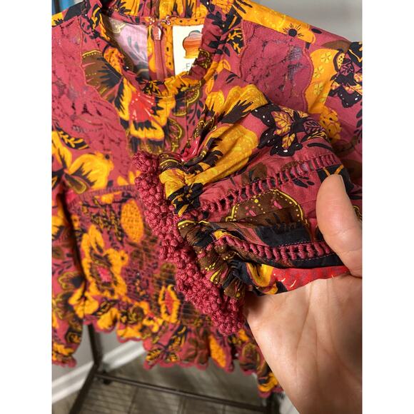 Farm Rio Garden Bloom Blouse size XXS - Picture 5 of 8